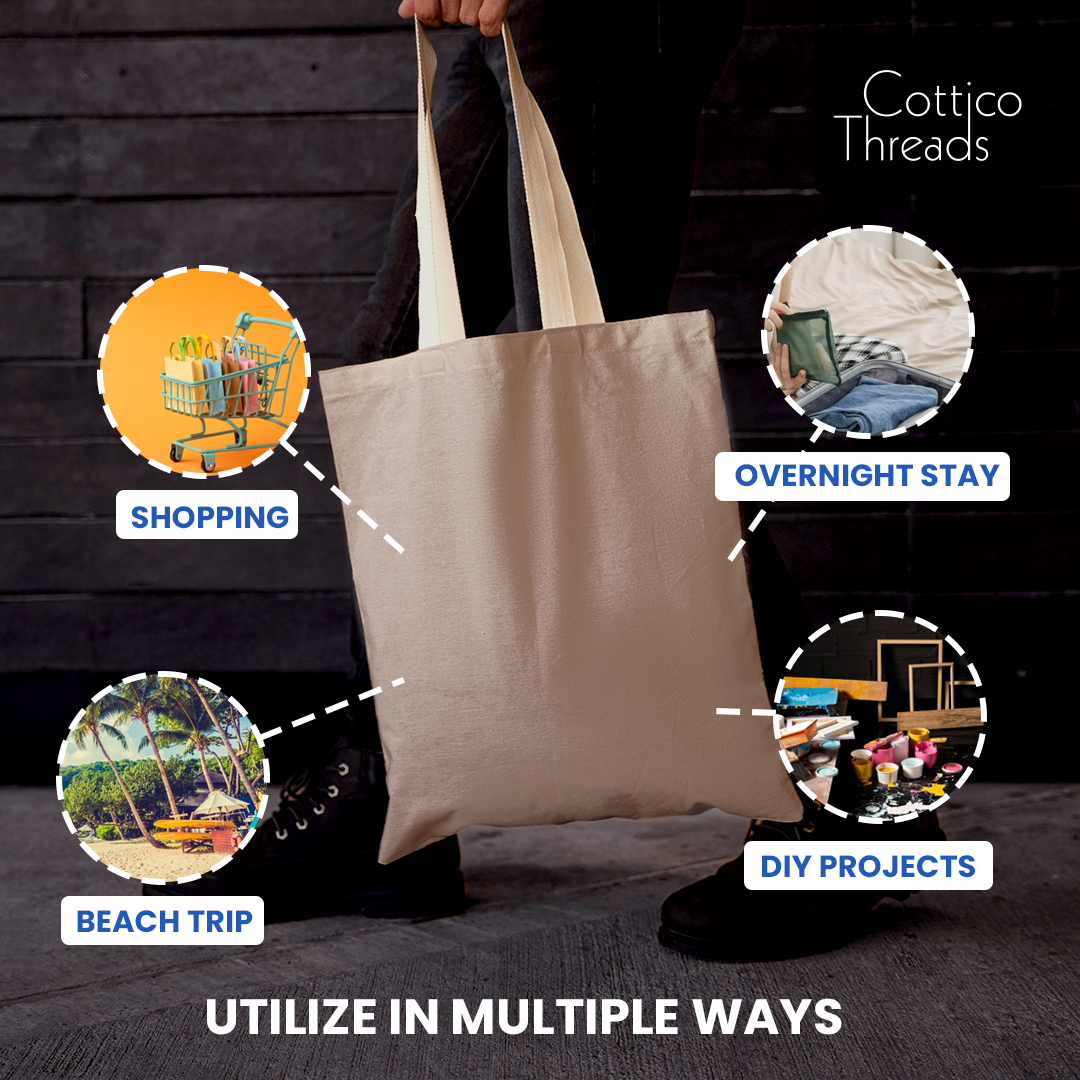 Effortless Style: Classic Plain Tote Bag
