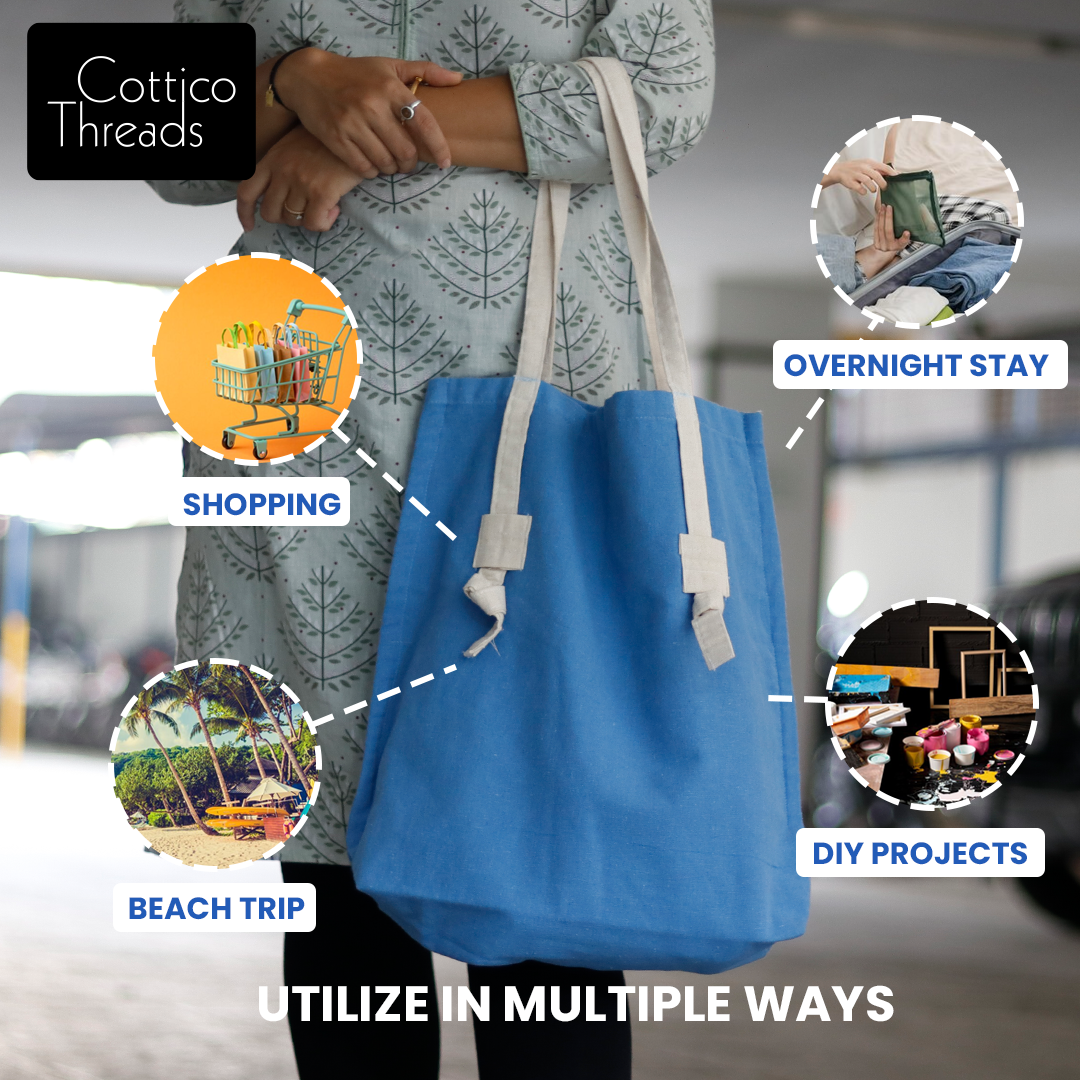 Modern & Roomy: Wide Base Tote Bag for All Your Essentials
