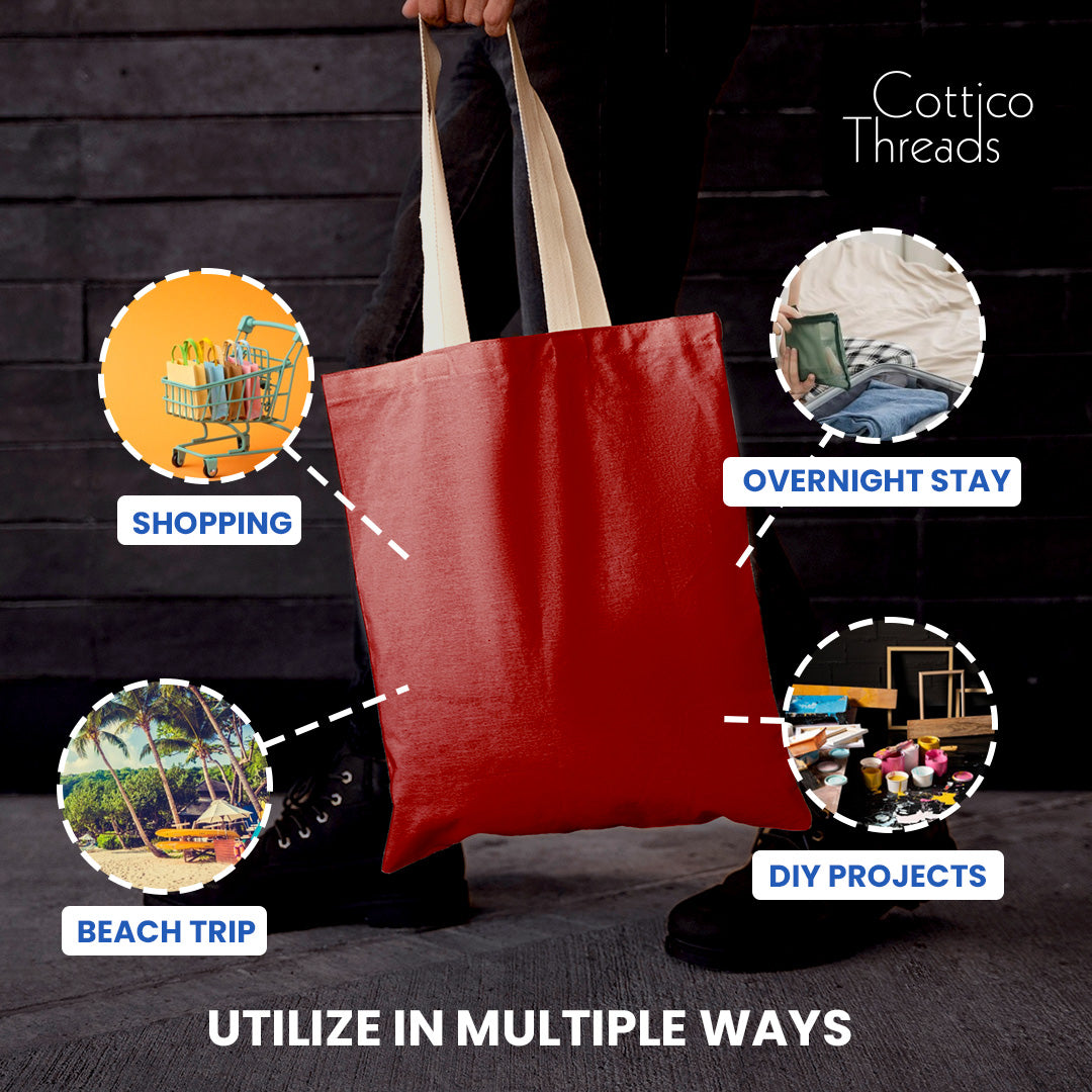 Effortless Style: Classic Plain Tote Bag