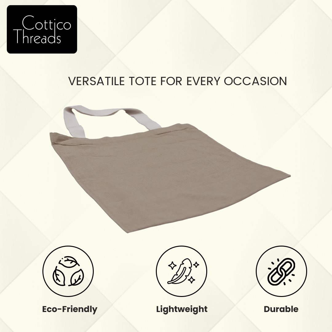 Effortless Style: Classic Plain Tote Bag